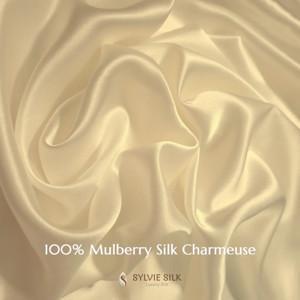 16 Momme Mulberry Silk Charmeuse Fabric 54 inch wide