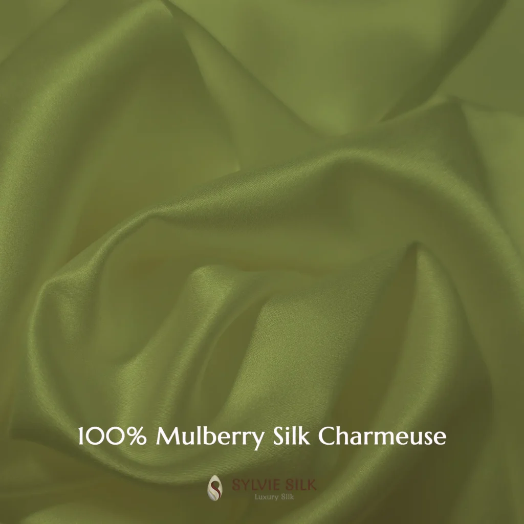 25 Momme Mulberry Silk Charmeuse Fabric 45 inch wide